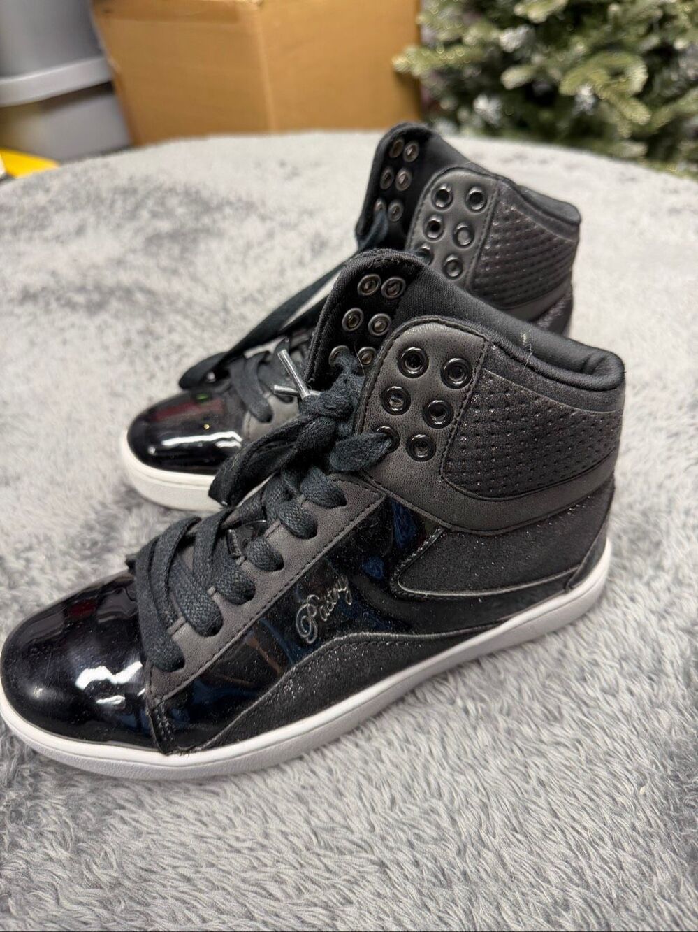 Pastry Black High Top Dance Sneakers in good shape! Size Women’s 6.